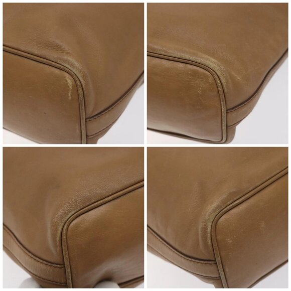 GUCCI Shoulder Bag Leather Brown Gold 001 4288 Auth - Picture 16 of 16